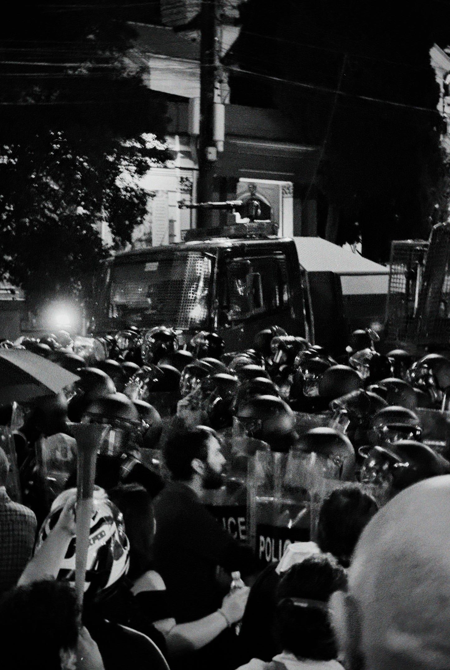Hoodie "Crowd b/w"